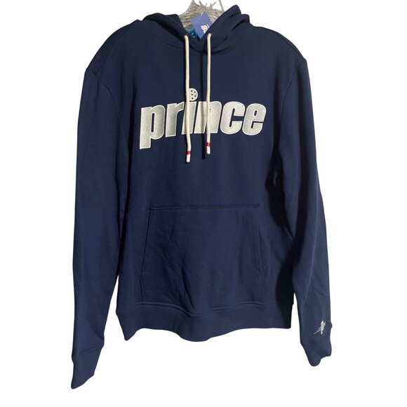Prince Pickleball Navy Blue Hoodie Sweatshirt Mens Size Small